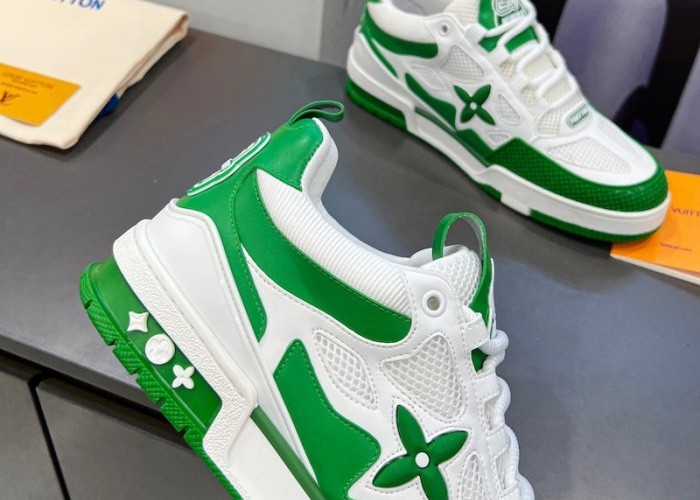 l***v skate sneaker green